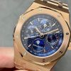 Audemars Piguet Royal Oak Perpetual Calendar 26574OR Rose Gold Blue Dial Best Replica 41mm
