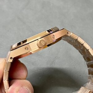 Audemars Piguet Royal Oak Perpetual Calendar 26574OR Rose Gold Blue Dial Best Replica 41mm
