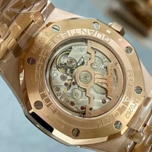 Audemars Piguet Royal Oak Perpetual Calendar 26574OR Rose Gold Blue Dial Best Replica 41mm