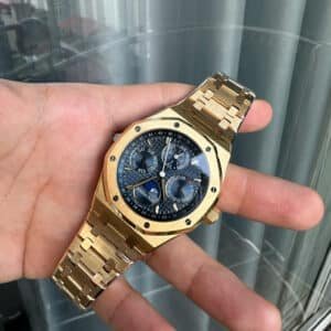 Audemars Piguet Royal Oak Perpetual Calendar 26574BA Blue Dial 18K Yellow Gold Wrapped Best Replica 41mm