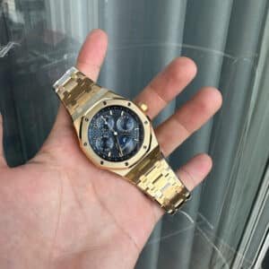 Audemars Piguet Royal Oak Perpetual Calendar 26574BA Blue Dial 18K Yellow Gold Wrapped Best Replica 41mm