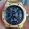 Audemars Piguet Royal Oak Perpetual Calendar 26574BA Blue Dial 18K Yellow Gold Wrapped Best Replica 41mm