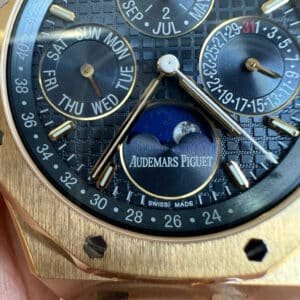 Audemars Piguet Royal Oak Perpetual Calendar 26574BA Blue Dial 18K Yellow Gold Wrapped Best Replica 41mm