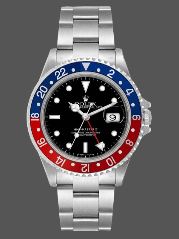 Rolex GMT-Master II 16710 Black Dial Blue Red Pepsi Bezel 40MM Mens Replica Watch