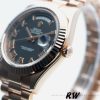Rolex Day-Date 218235 Black Roman Numerals Dial Rose Gold 41MM Mens Replica Watch