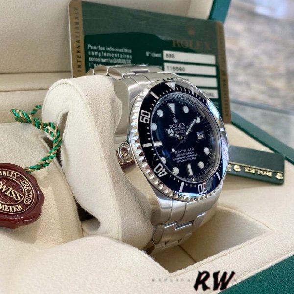 Rolex Sea-Dweller Deepsea 116660 Stainless Steel Black Dial 44MM Mens Replica Watch