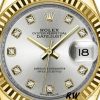 Rolex Datejust 126334 Fluted Bezel Silver Dial 41MM Mens Replica Watch