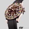 Rolex Yacht Master 116695 Black Rubber Strap Brown Dial 40MM Mens Replica Watch