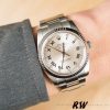 Rolex Oyster Perpetual Air-King 114234 Silver Roman Diamond Dial 34mm Unisex Replica Watch