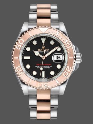 Rolex Yacht Master 126621 EverRose Gold Black Dial 40MM Mens Replica Watch