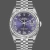 Rolex Datejust 126234 Fluted Bezel Aubergine Dial 36MM Unisex Replica Watch