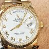 Rolex Day-Date 118238 White Roman numeral dial 36mm Unisex Replica Watch
