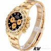 Rolex Daytona 116508 Yellow Gold Black Dial 40MM Mens Replica Watch