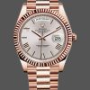 Rolex Day-Date 228235 Sundust Roman Numeral Dial Fluted Bezel 40mm Mens Replica Watch