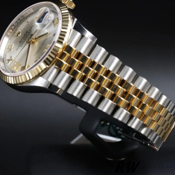 Rolex Datejust 126233 Silver Roman Numeral Dial Fluted Bezel 36MM Unisex Replica Watch