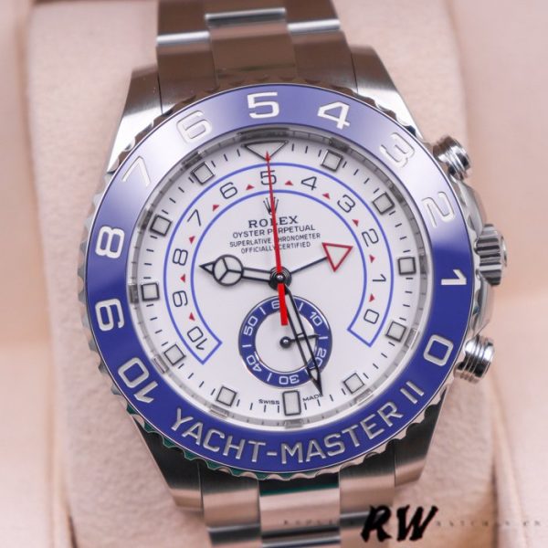 Rolex Yacht Master II 116680 White Square Dial 44mm Mens Replica Watch