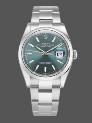 Rolex Datejust 126200 Green Index Dial Stainless steel 36MM Unisex Replica Watch
