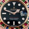Rolex Yacht Master 116695 Everose Gold Black Dial 40MM Mens Replica Watch