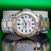 Rolex Yacht Master 168623 Steel Yellow Gold White Dial 35MM Unisex Replica Watch