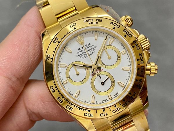 Rolex Cosmograph Daytona 116528 White Index Dial 40MM Mens Replica Watch
