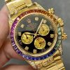 Rolex Daytona 116598 Yellow Gold Black Diamond Dial 40MM Mens Replica Watch