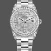 Rolex Day-Date 118389 White Gold Meteorite Grey Dial 36MM Unisex Replica Watch