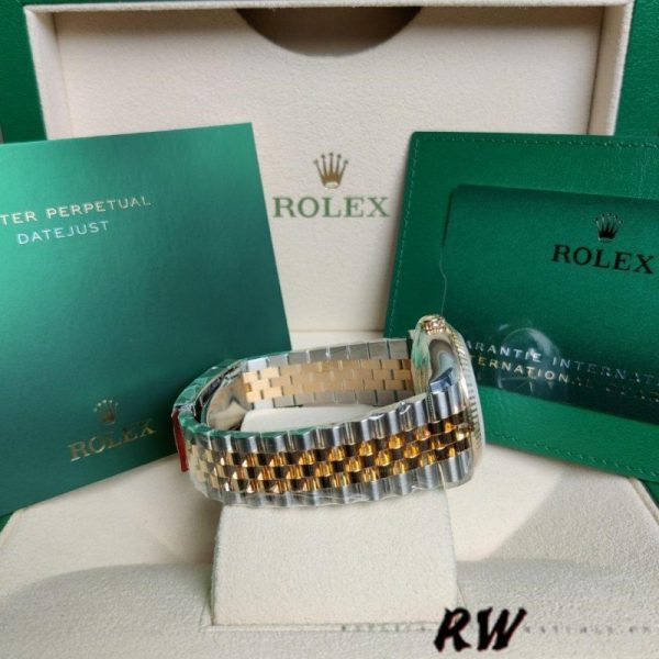 Rolex Datejust Two-Tone Steel Yellow Gold Fluted Bezel 126233 36mm Unisex Replica Watch