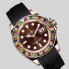 Rolex Yacht Master 116695 Black Rubber Strap Brown Dial 40MM Mens Replica Watch