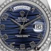 Rolex Day-Date 218349 Wave Blue Dial 41MM Mens Replica Watch