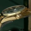 Rolex Day-Date 118238 Yellow Gold Fluted Bezel Green Dial 36mm Unisex Replica Watch