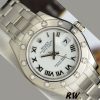 Rolex Pearlmaster 80319 White Roman Dial 29MM Lady Replica Watch