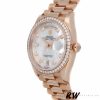 Rolex Day-Date 128345RBR Mother of Pearl White Dial Everose Gold 36MM Unisex Replica Watch
