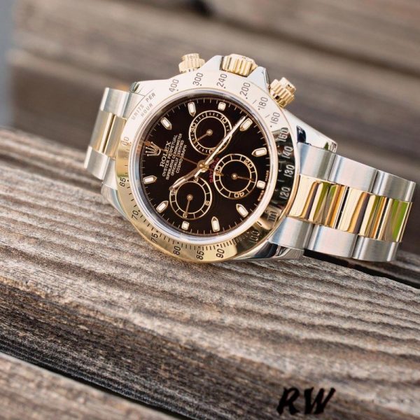 Rolex Daytona 116523 Stainless Steel Black Dial 40mm Mens Replica Watch