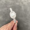 Cartier Baignoire HPI01607 Mini Model Silver Dial Iced Out Moissanite Best Replica (Wrist Size 15, 16, 17cm)
