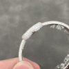 Cartier Baignoire HPI01607 Mini Model Silver Dial Iced Out Moissanite Best Replica (Wrist Size 15, 16, 17cm)