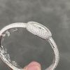 Cartier Baignoire HPI01607 Mini Model Silver Dial Iced Out Moissanite Best Replica (Wrist Size 15, 16, 17cm)