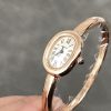 Cartier Baignoire de Cartier Rose Gold Silver Dial Mini Model Best Replica (Wrist Size 15, 16, 17cm)