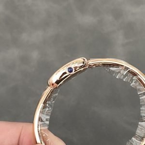 Cartier Baignoire de Cartier Rose Gold Silver Dial Mini Model Best Replica (Wrist Size 15, 16, 17cm)