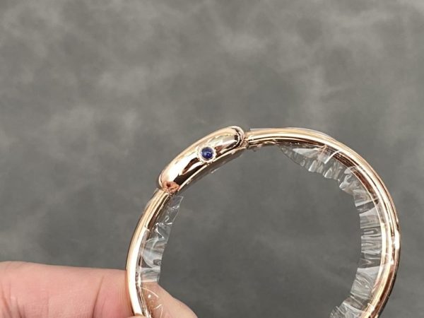 Cartier Baignoire de Cartier Rose Gold Silver Dial Mini Model Best Replica (Wrist Size 15, 16, 17cm)