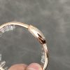 Cartier Baignoire de Cartier Rose Gold Silver Dial Mini Model Best Replica (Wrist Size 15, 16, 17cm)