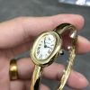 Cartier Baignoire de Cartier Yellow Gold Silver Dial Mini Model Best Replica (Wrist Size 15, 16, 17cm)