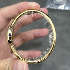 Cartier Baignoire de Cartier Yellow Gold Silver Dial Mini Model Best Replica (Wrist Size 15, 16, 17cm)