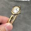 Cartier Baignoire de Cartier Yellow Gold Silver Dial Mini Model Best Replica (Wrist Size 15, 16, 17cm)