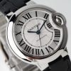 Cartier Ballon Bleu W6920085 White Dial Leather Quartz Movement Best Replica AF 33mm