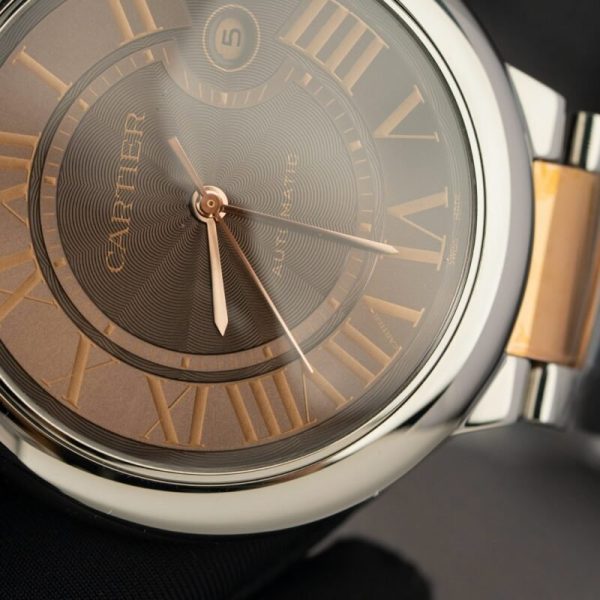 Cartier Ballon Bleu W6920032 Two Tone Brown Dial Best Replica AF 42mm