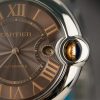 Cartier Ballon Bleu W6920032 Two Tone Brown Dial Best Replica AF 42mm
