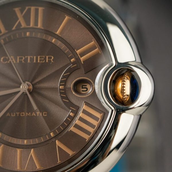 Cartier Ballon Bleu W6920032 Two Tone Brown Dial Best Replica AF 42mm