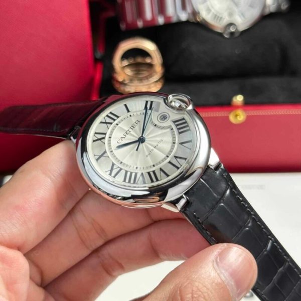 Cartier Ballon Bleu WSBB0026 White Dial Leather Men Watch Best Replica AF 42mm
400 USD