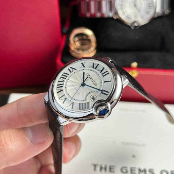 Cartier Ballon Bleu WSBB0026 White Dial Leather Men Watch Best Replica AF 42mm
400 USD