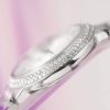 Cartier Ballon Bleu WE902065 White Dial Custom Natural Diamond Bezel Best Replica 33mm